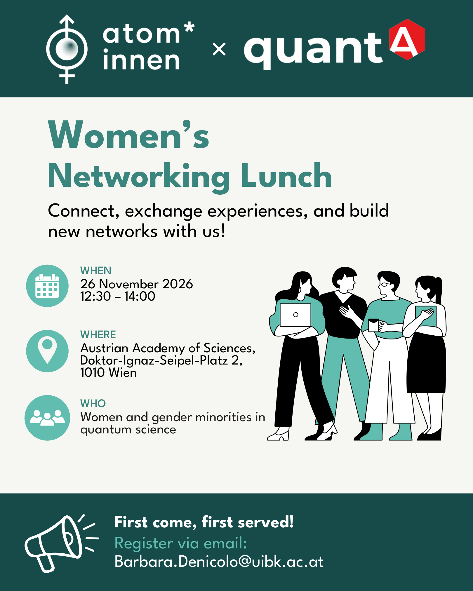 atom*innen × quantA Women's Networking Lunch